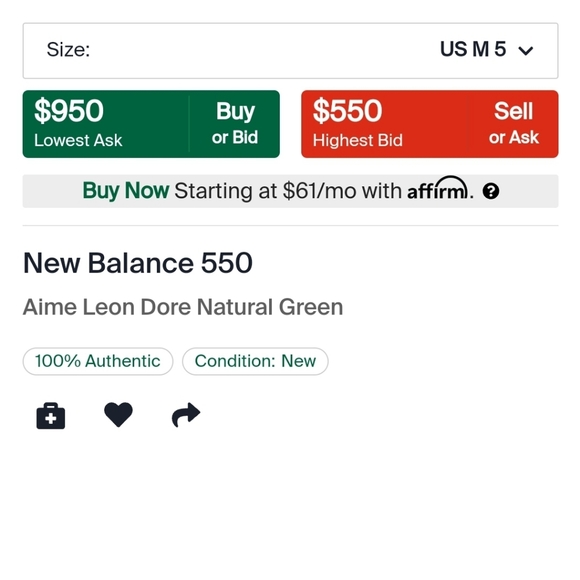 New Balance 550 aimé leon dore collab - Picture 7 of 7